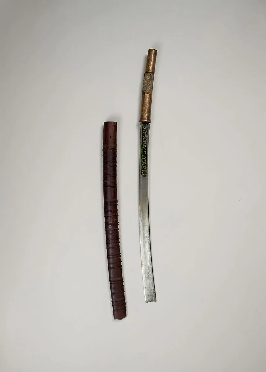 Sword (Dha) with Scabbard — Unknown