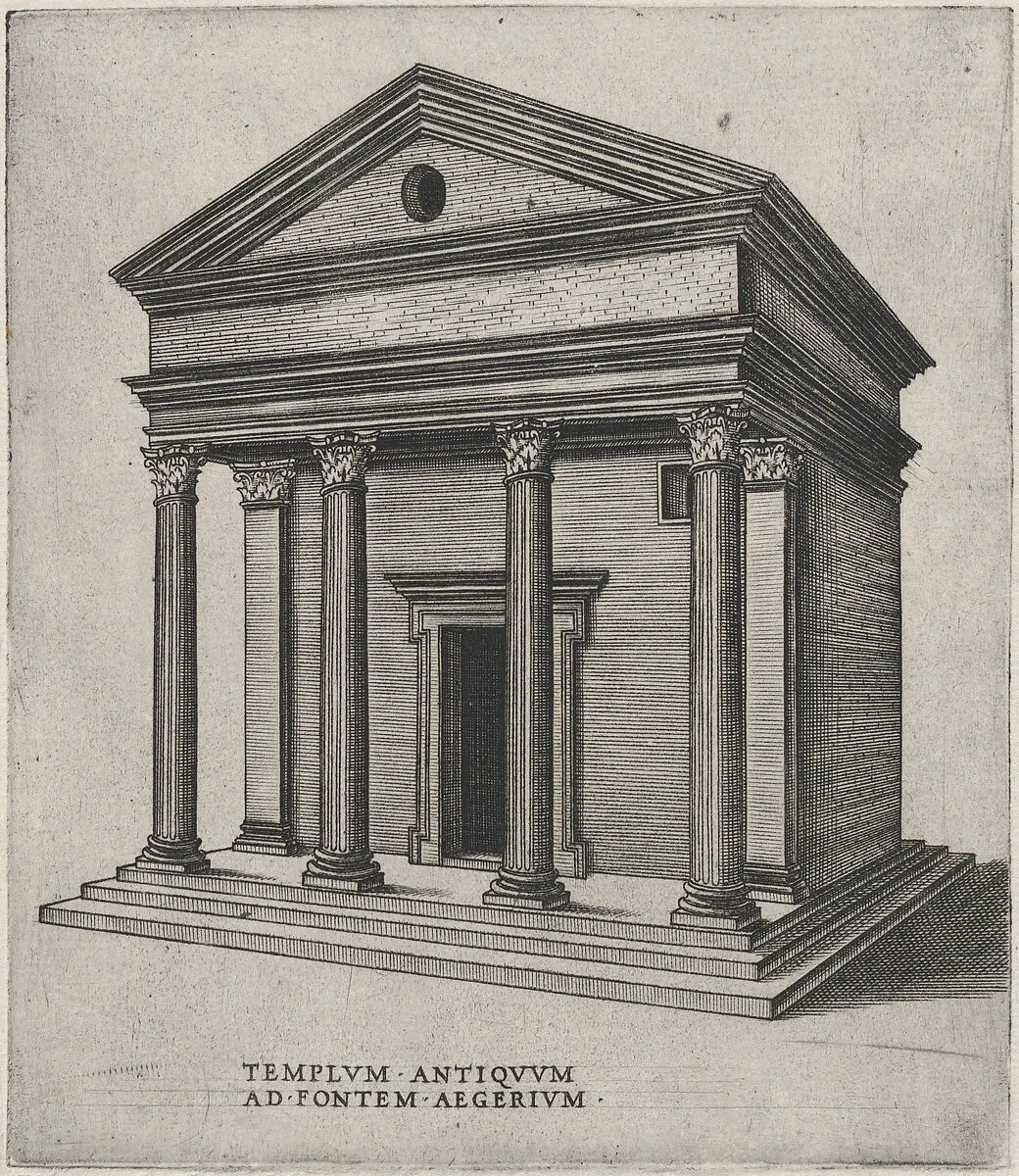 Templum Antiquum Ad Fontem Aegerium (Sant'Urbano alla Caffarella, Rome) — Anonymous, Italian, 16th century