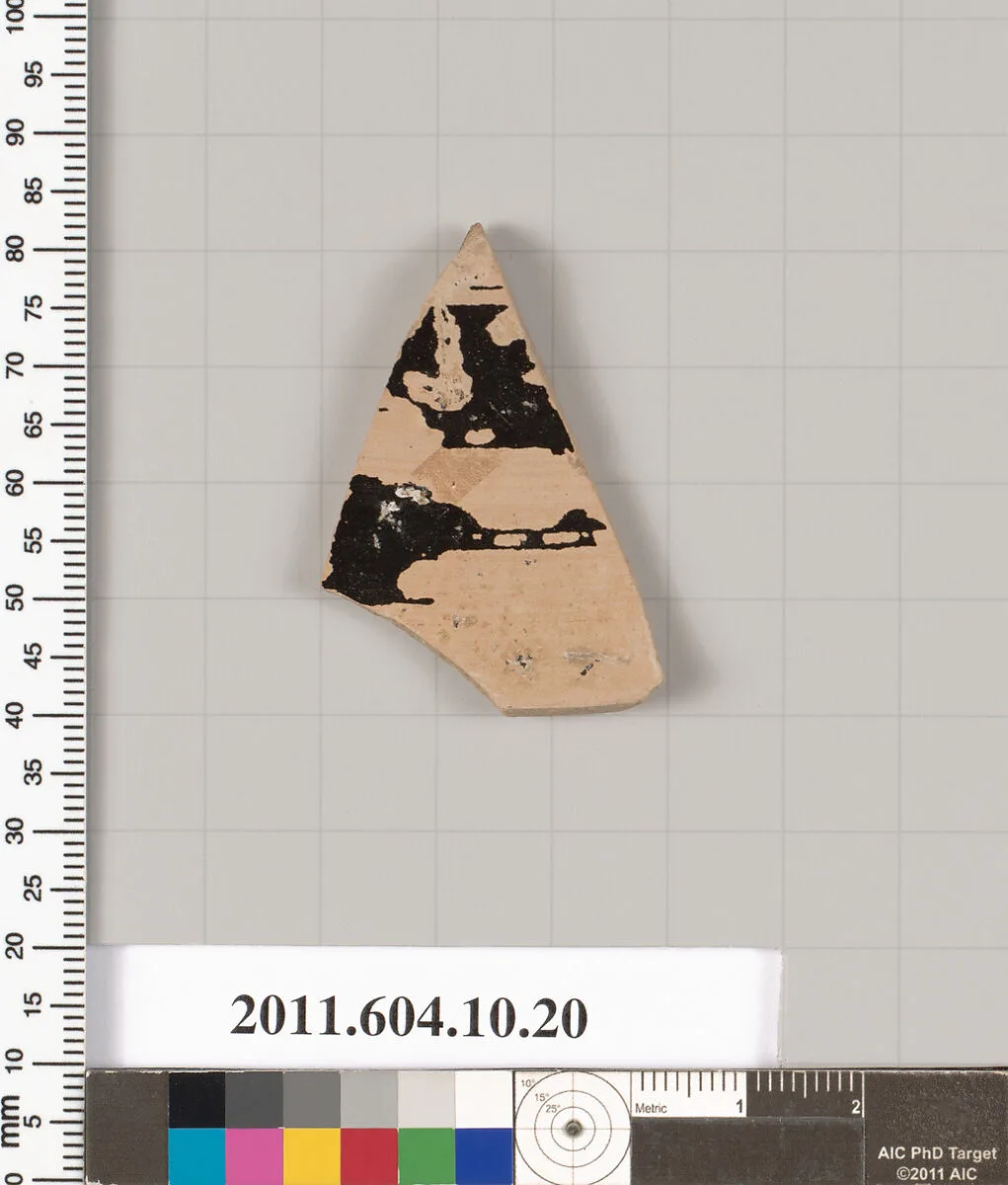 Terracotta fragment of a kylix (drinking cup) — Unknown