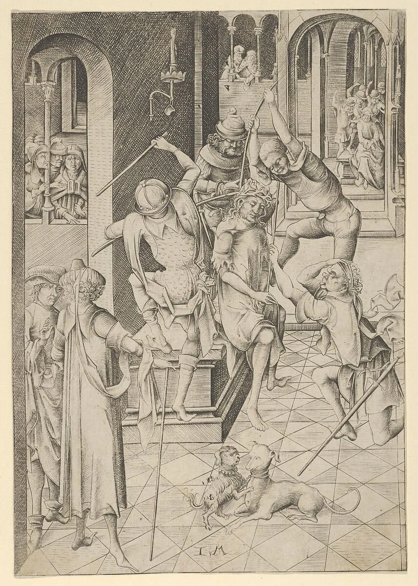 Christ Crowned with Thorns from The Passion — Israhel van Meckenem