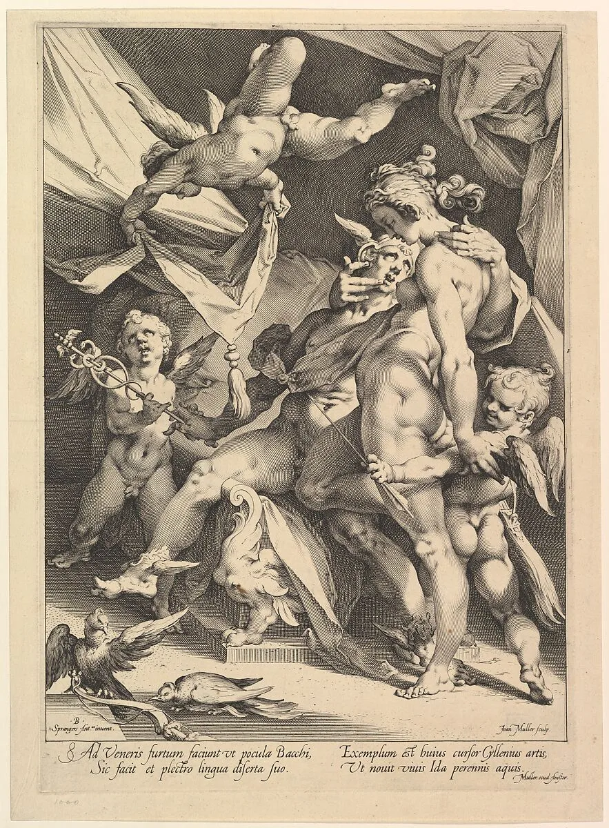Venus and Mercury — Jan Muller|Bartholomeus Spranger|Harmen Jansz. Muller