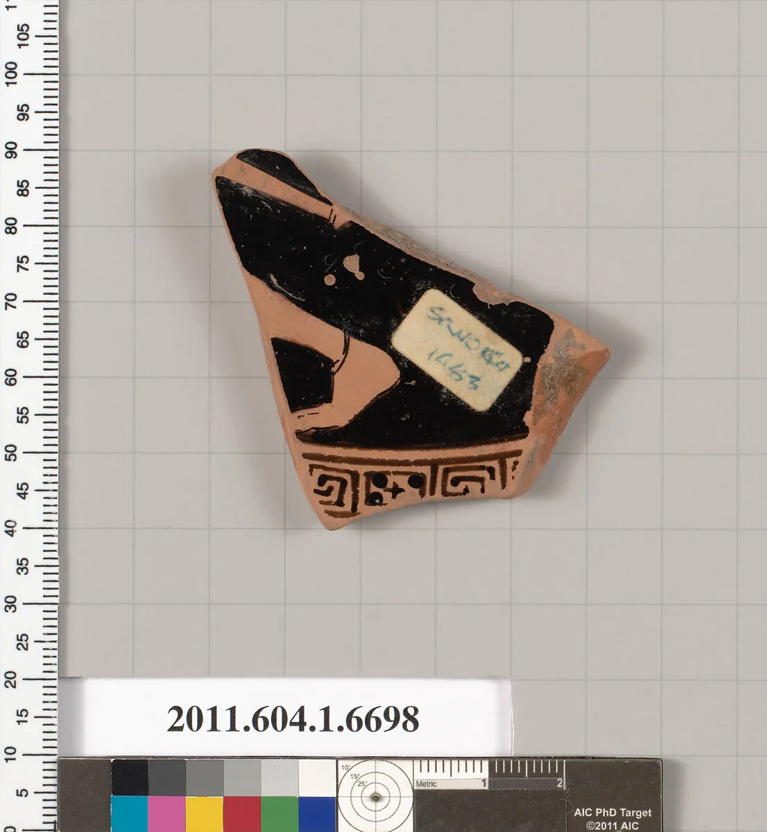 Terracotta fragment of a kylix (drinking cup) — Unknown