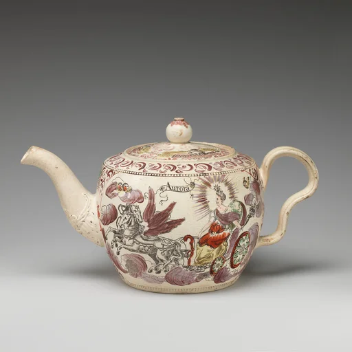 Teapot with Aurora riding in her chariot