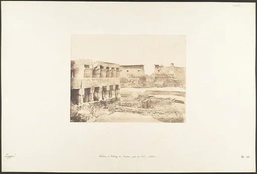 Palais et Village de Louxor, pris du Sud, Thèbes