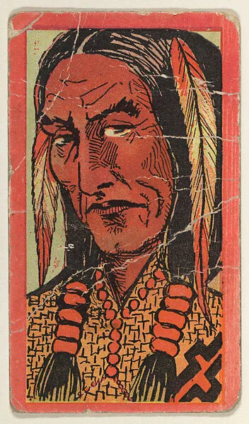 King Philip, from the "Indian Series" (T74), issued with Burley Cubs Cigars and Sweetbriar Cigarettes by the Booker Tobacco Company — Booker Tobacco Company, Lynchburg, Virginia