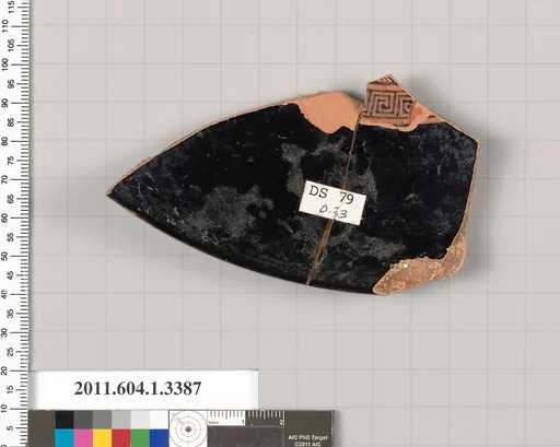 Terracotta fragment of a kylix (drinking cup)