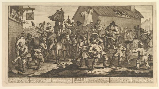 Hudibras and the Skimmington (Twelve Large Illustrations for Samuel Butler's Hudibras, Plate 7)