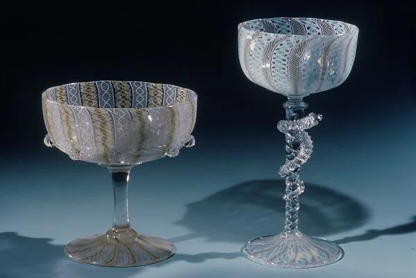Filigree Champagne Glass — Unknown