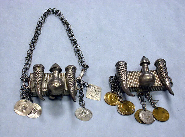 Arm Bands: Calabash and Horn Motif with Pendants — Unknown
