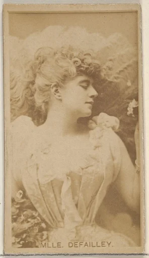 Mlle. Defailley, from the Actors and Actresses series (N45, Type 8) for Virginia Brights Cigarettes