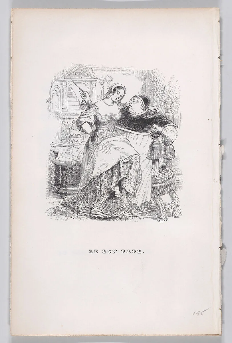 "The Good Pope" from The Complete Works of Béranger — J. J. Grandville|Pierre Jean de Béranger|Fournier & Perrotin