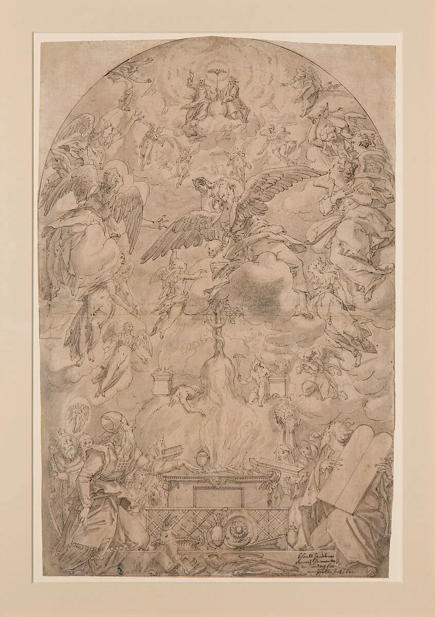The Adoration of the Holy Trinity in the Old Covenant — Friedrich Sustris|Karl Sandtner