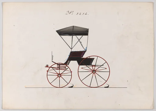Design for Road Wagon or Buggy, no. 3212