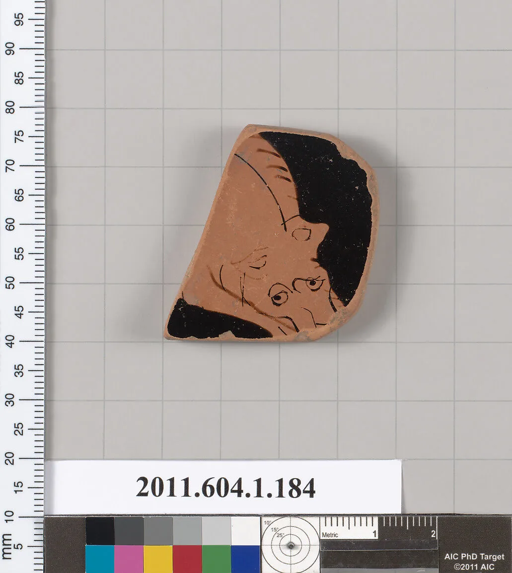 Terracotta fragment of a kylix (drinking cup) — Unknown