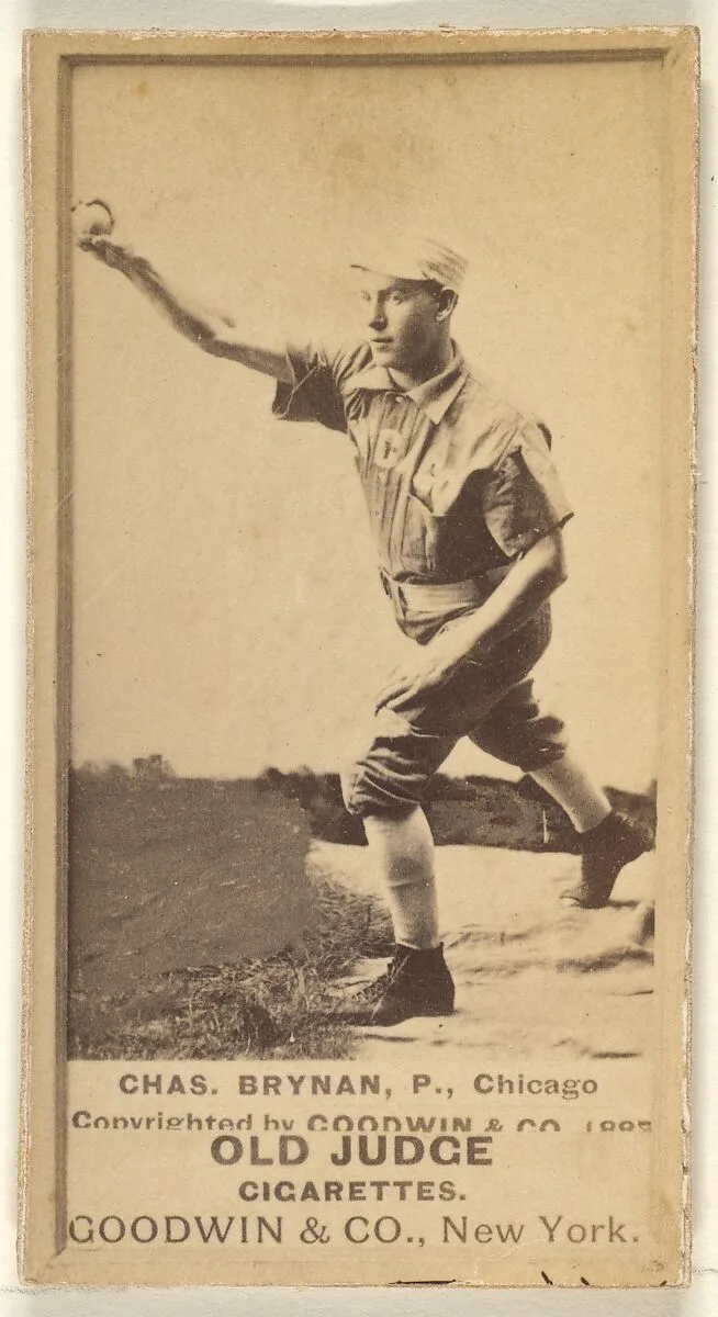 Chas. Brynan, Pitcher, Chicago, from the Old Judge series (N172) for Old Judge Cigarettes — Goodwin & Company