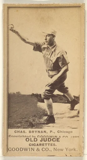 Chas. Brynan, Pitcher, Chicago, from the Old Judge series (N172) for Old Judge Cigarettes