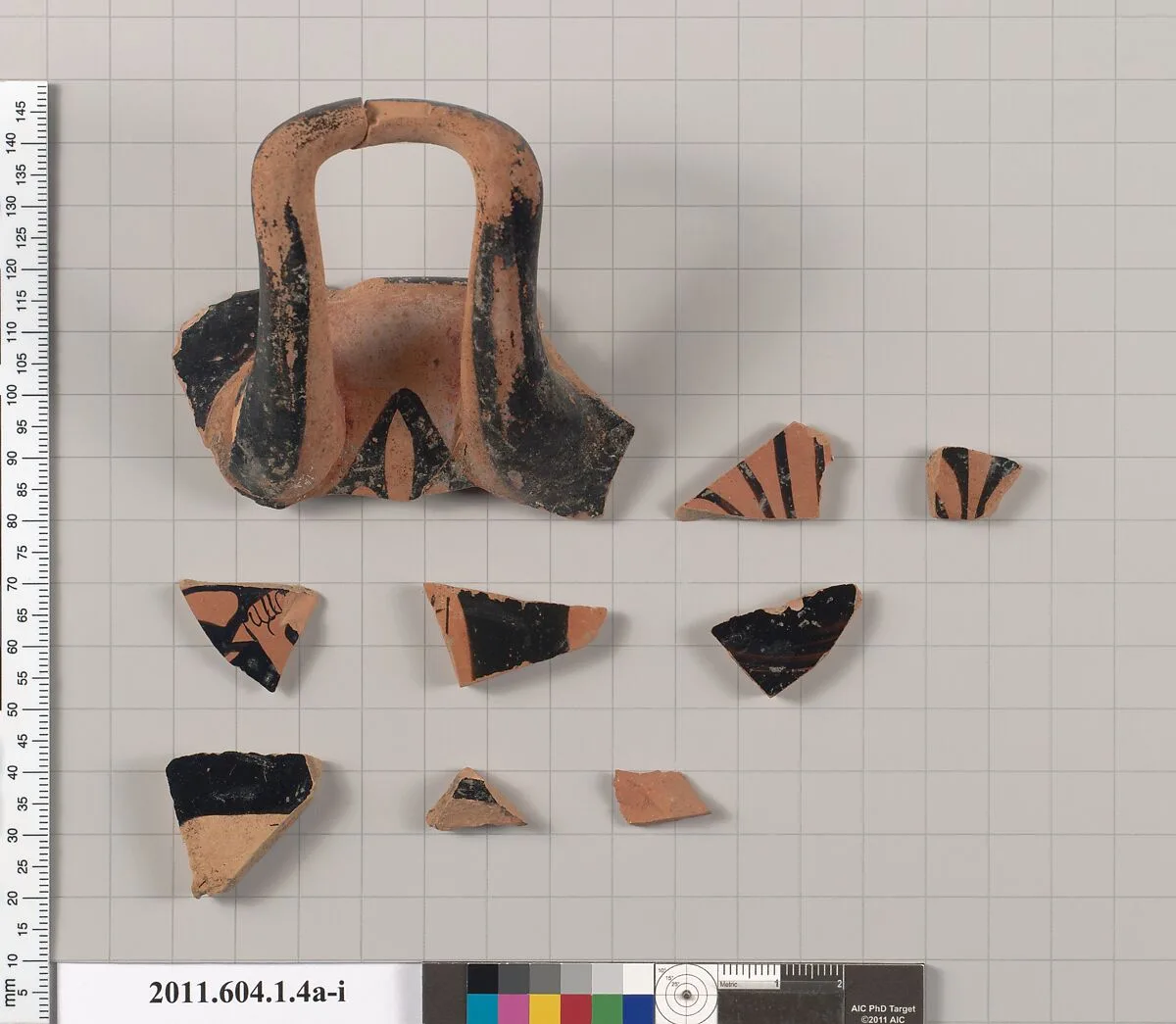 Terracotta fragments of a kylix (drinking cup) — Unknown