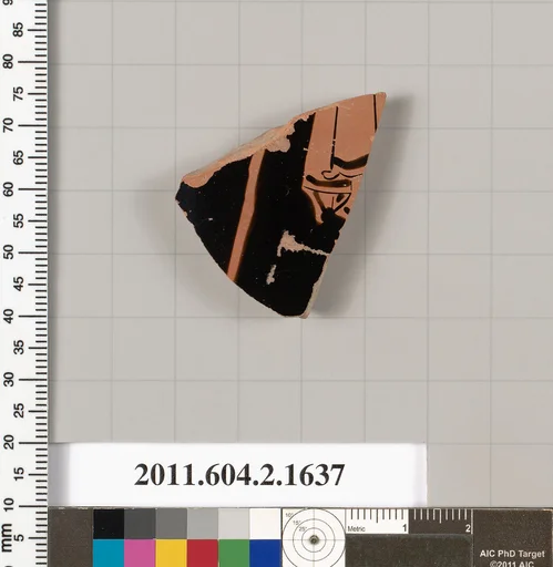 Terracotta fragment of a skyphos (deep drinking cup)