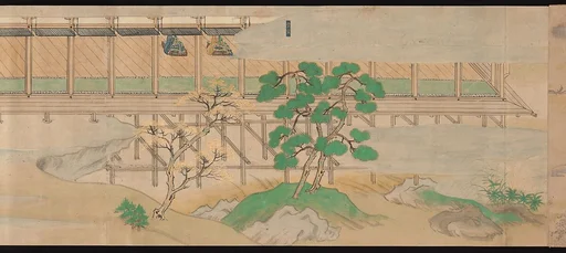 神於寺縁起絵巻断簡|Scene from The Illustrated Legends of Jin’ōji Temple (Jin’ōji engi emaki)