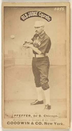 Fred "Dandelion" Pfeffer, 2nd Base, Chicago, from the Old Judge series (N172) for Old Judge Cigarettes