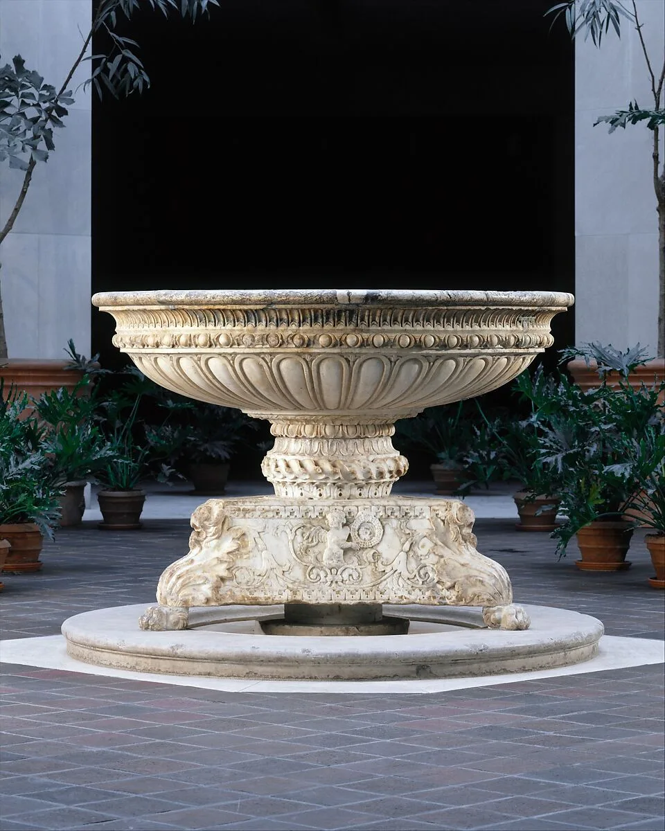 Fountain with Arms of Jacopo de' Pazzi — Giuliano da Maiano|Benedetto da Maiano|Giovanni da Maiano