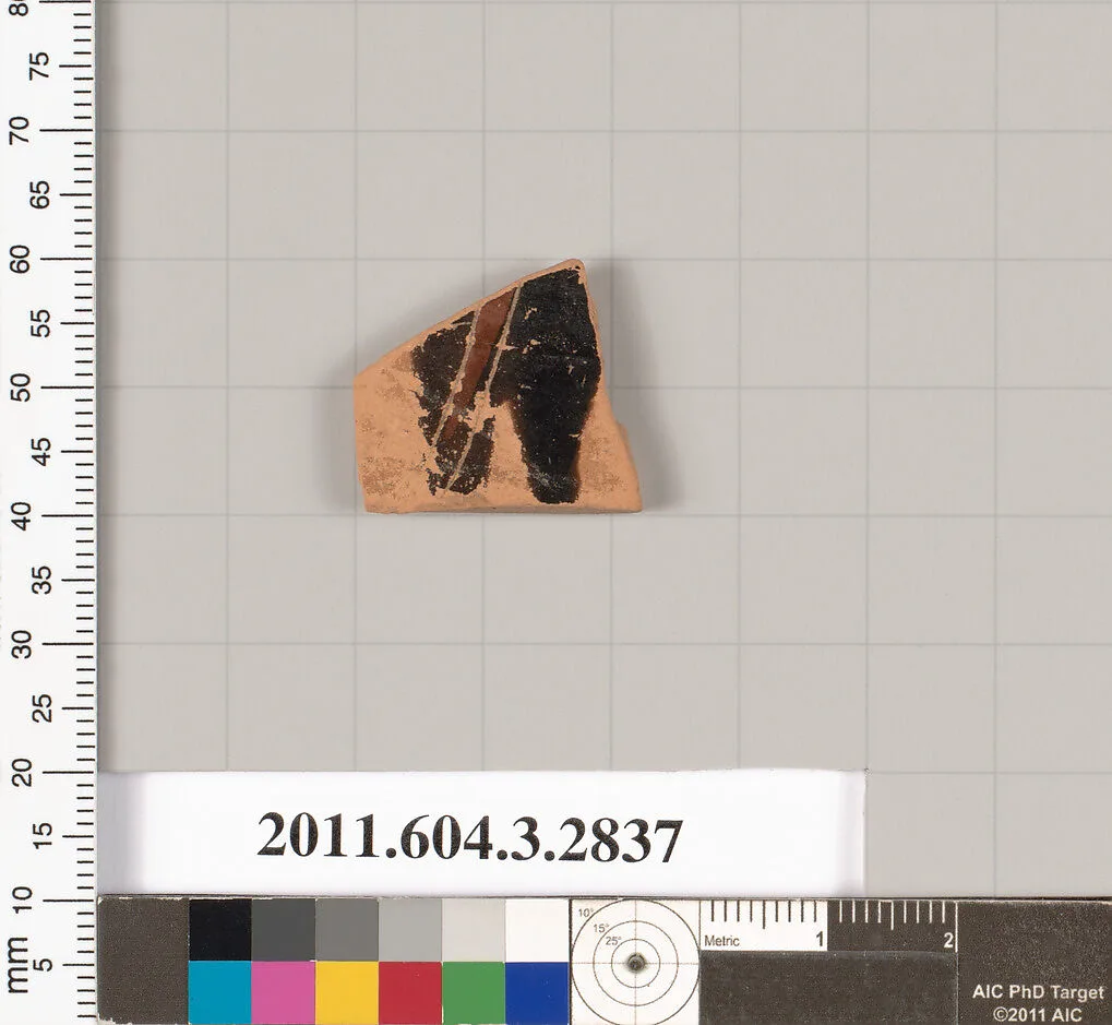 Terracotta fragment of a closed shape — Unknown
