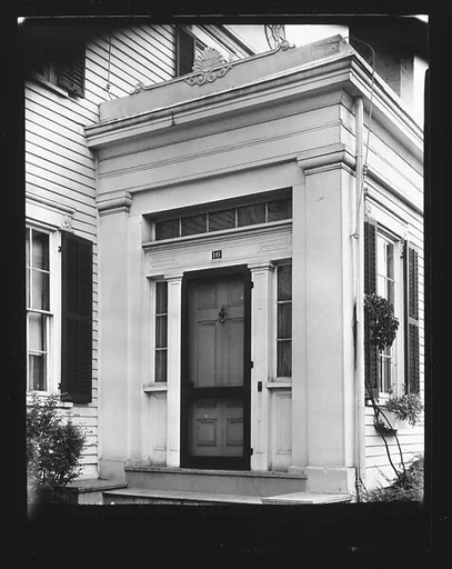 [Side Doorway of Greek Revival House]