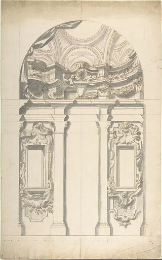 Two alternate Design for a wall elevation