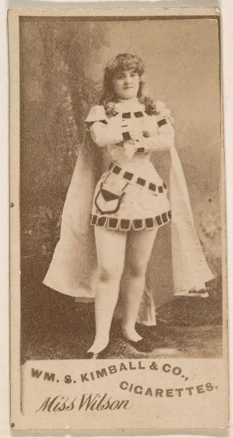 Miss Wilson, from the Actresses series (N203) issued by Wm. S. Kimball & Co. — William S. Kimball & Company