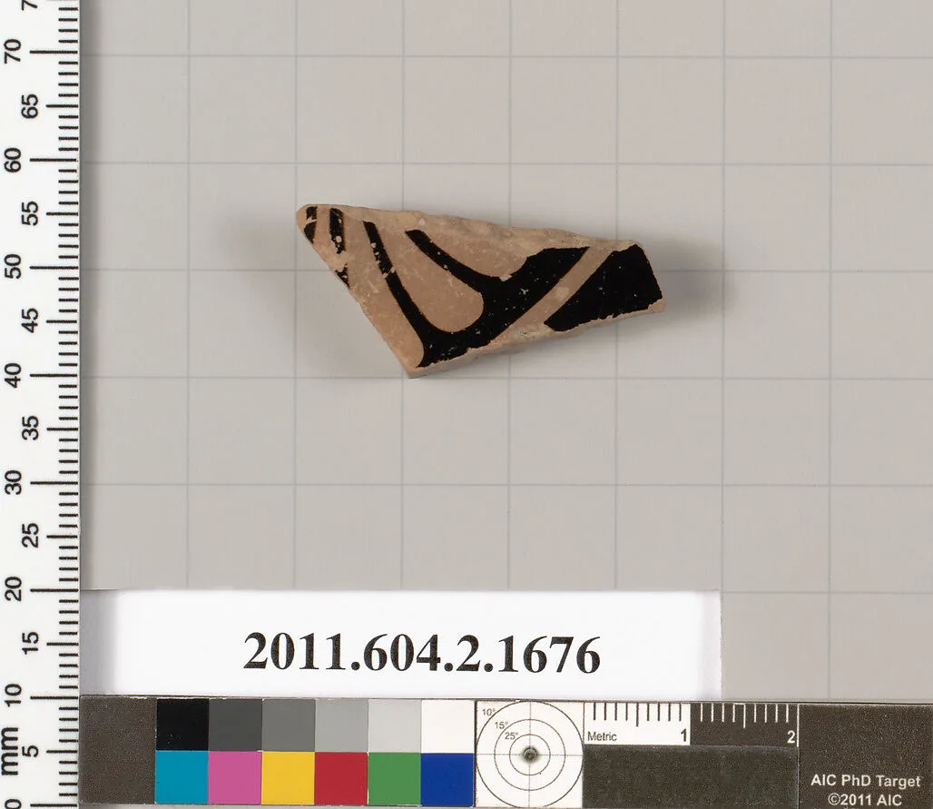 Terracotta fragment of a skyphos (deep drinking cup) — Unknown