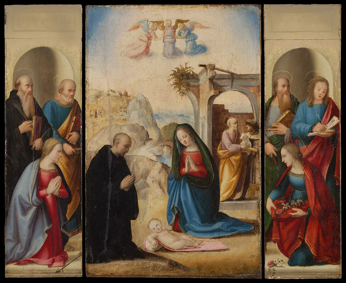 The Nativity with Saints — Ridolfo Ghirlandaio