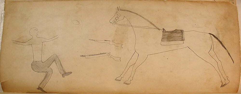 Maffet Ledger: Man, Guns, and Horse — Unknown