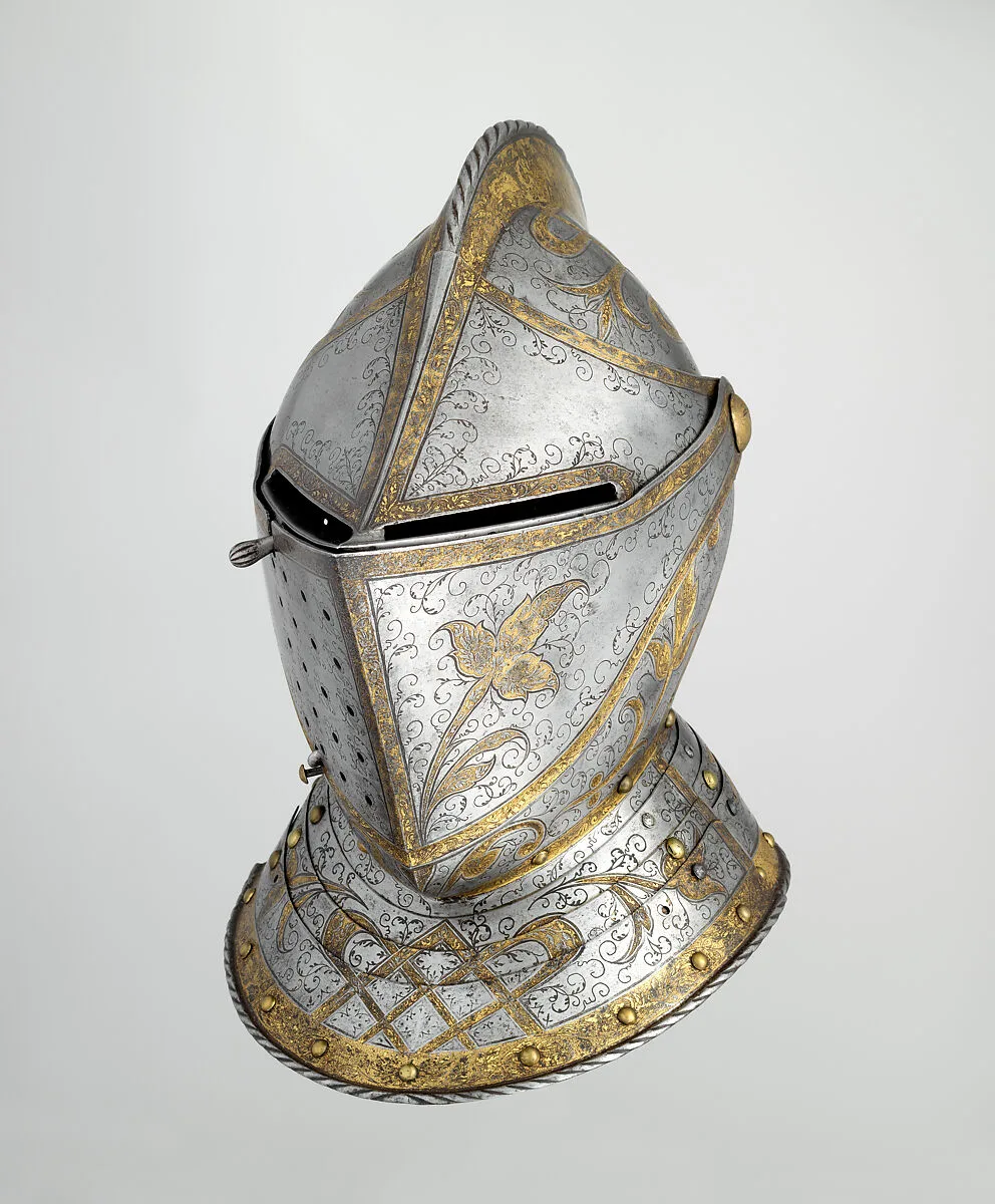 Close Helmet from a Garniture Made for a Member of the d'Avalos Family — Unknown