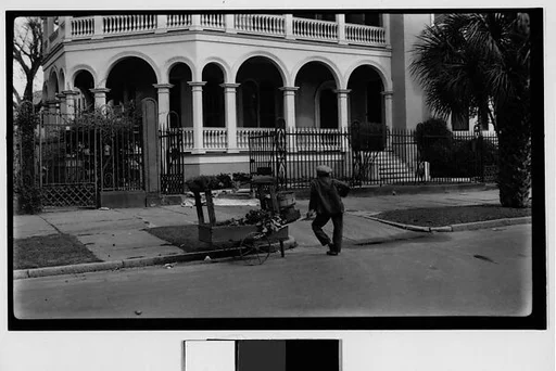 [Man Leaning on Cart, From Behind, Vedado District, Havana]