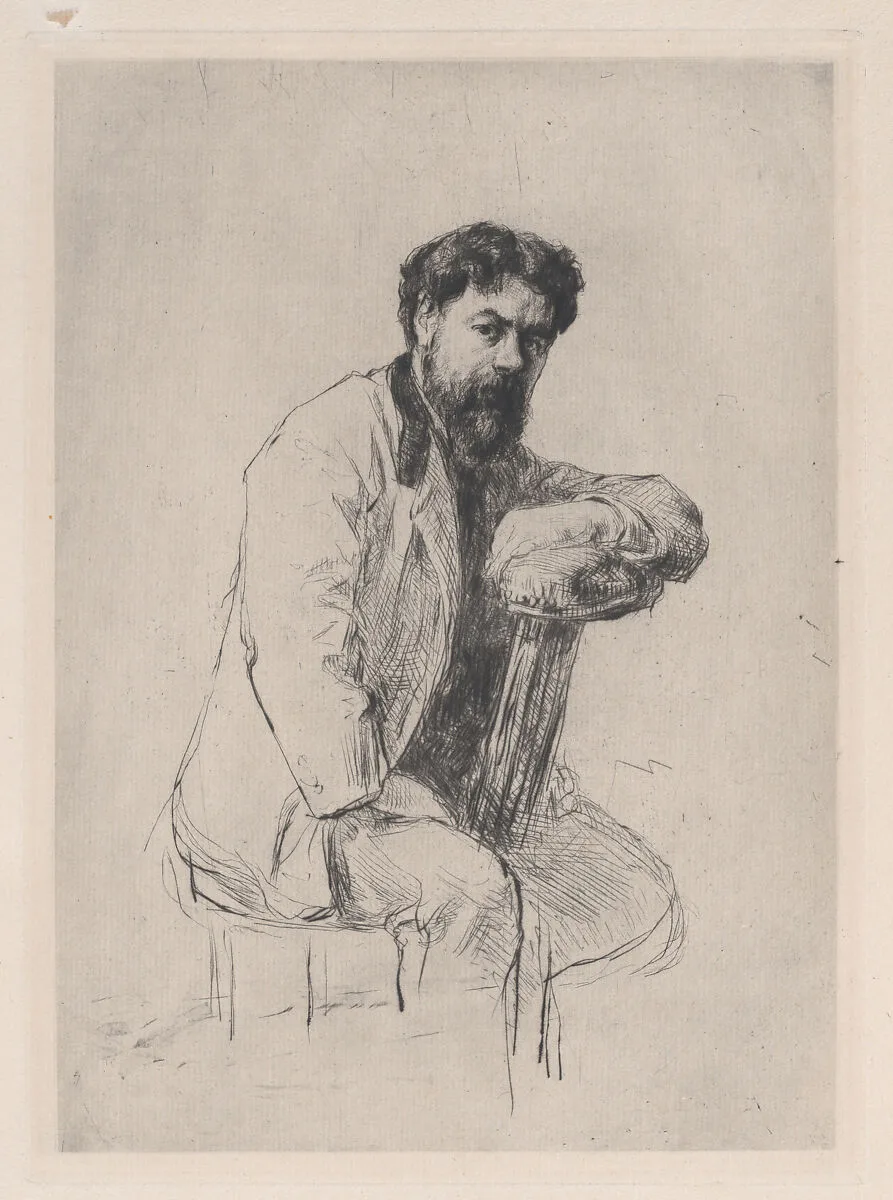 Portrait of Henri Rouart — Marcellin Desboutin|Henri Rouart