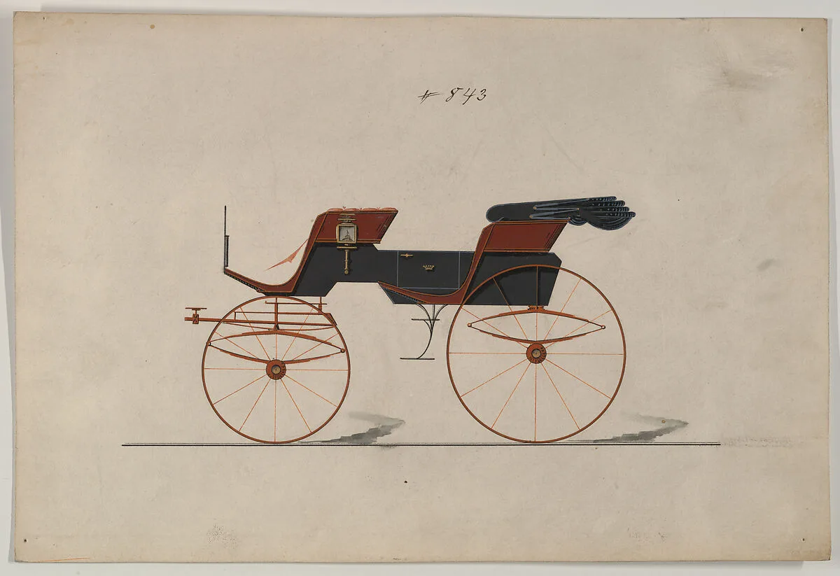Design for Phaeton, no. 843 — Brewster & Co.