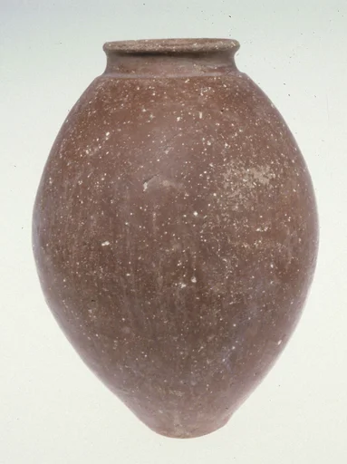 Red polished ware jar