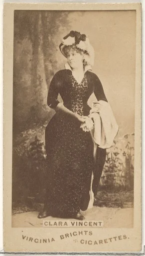 Clara Vincent, from the Actors and Actresses series (N45, Type 1) for Virginia Brights Cigarettes