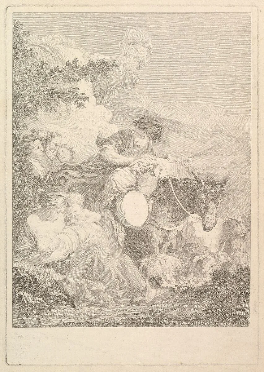Départ de Jacob (The Departure of Jacob) — Elisabeth Cousinet Lempereur|François Boucher