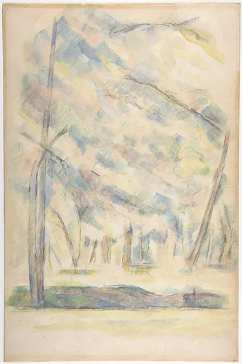 Landscape (recto); Sketch of rocks(?) (verso)