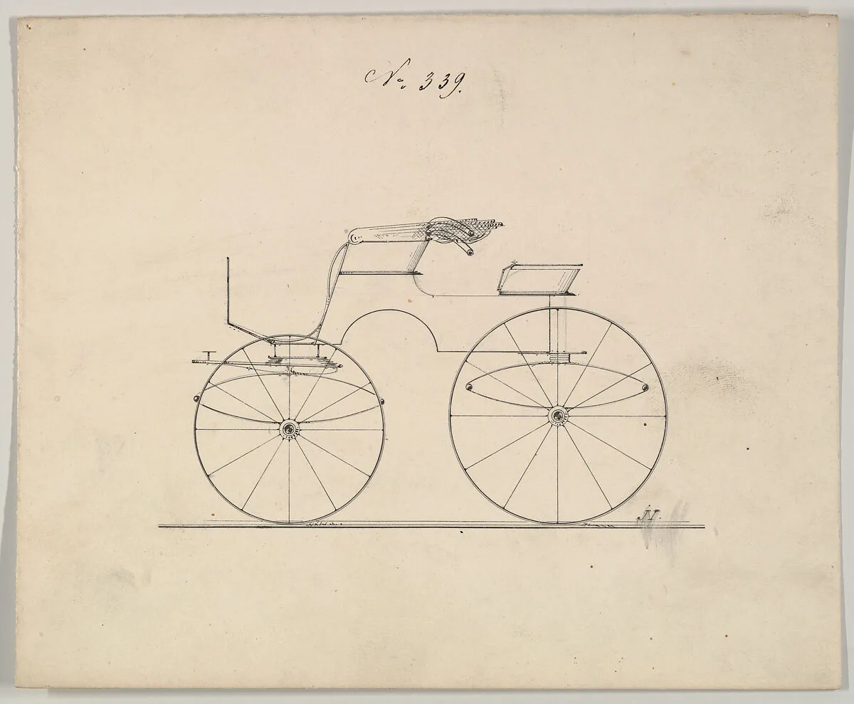Design for Top Wagon/Game Wagon, no. 339 — Brewster & Co.