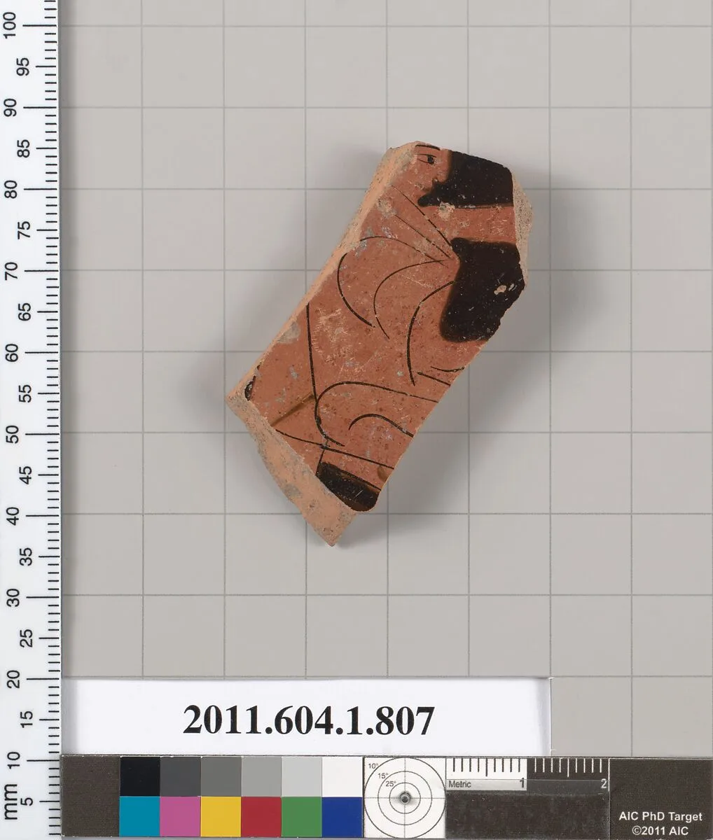 Terracotta fragment of a kylix (drinking cup) — Unknown