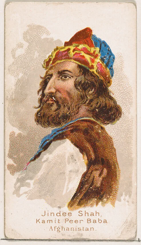 Jindee Shah, Kamit Peer Baba, Afghanistan, from the Savage and Semi-Barbarous Chiefs and Rulers series (N189) issued by Wm. S. Kimball & Co. — William S. Kimball & Company