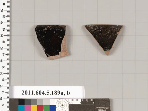 Terracotta rim fragments of kylikes (drinking cups)