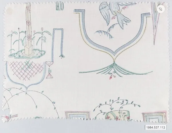 Textile sample — Dagobert Peche|Wiener Werkstätte
