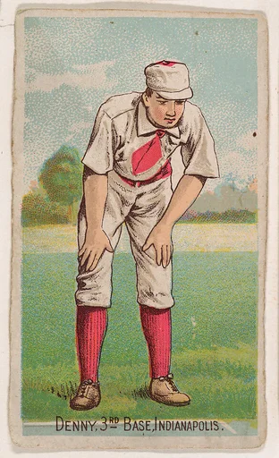 Denny, 3rd Base, Indianapolis, from the Gold Coin series (N284) for Gold Coin Chewing Tobacco