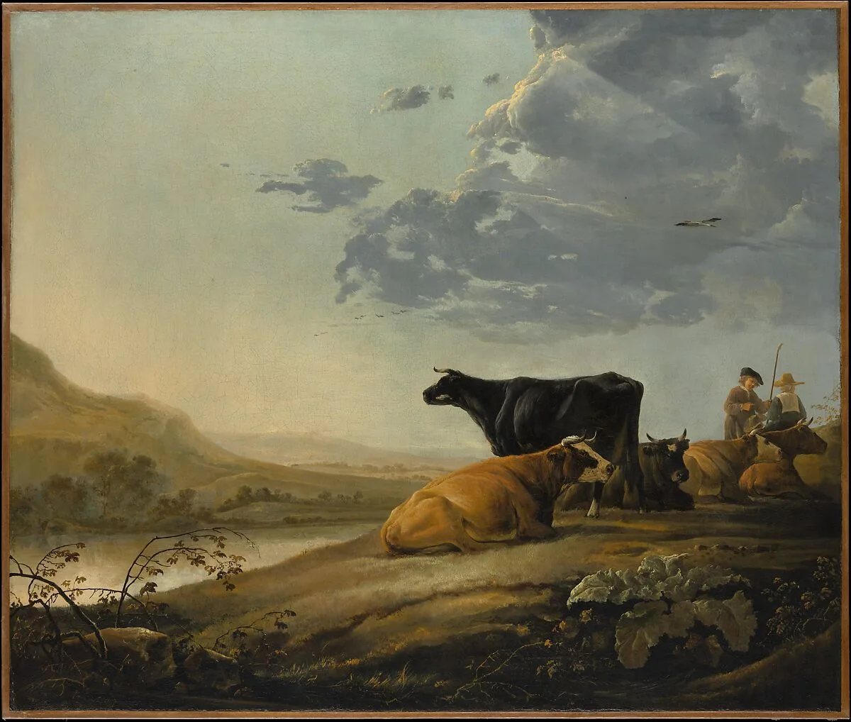 Young Herdsmen with Cows — Aelbert Cuyp