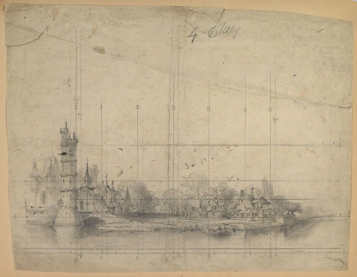 Design for a Stage Set — Eugène Cicéri