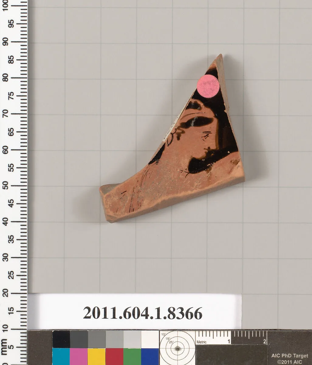 Terracotta fragment of a kylix (drinking cup) — Unknown