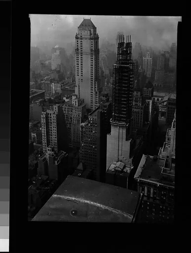 [Lefcourt Colonial Building Construction Site and 10 East 40th Street, From Roof of Chanin Building?, New York City]